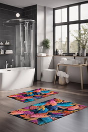 Mijölnir Juego de alfombrillas de baño CT-5307 de 2 piezas
